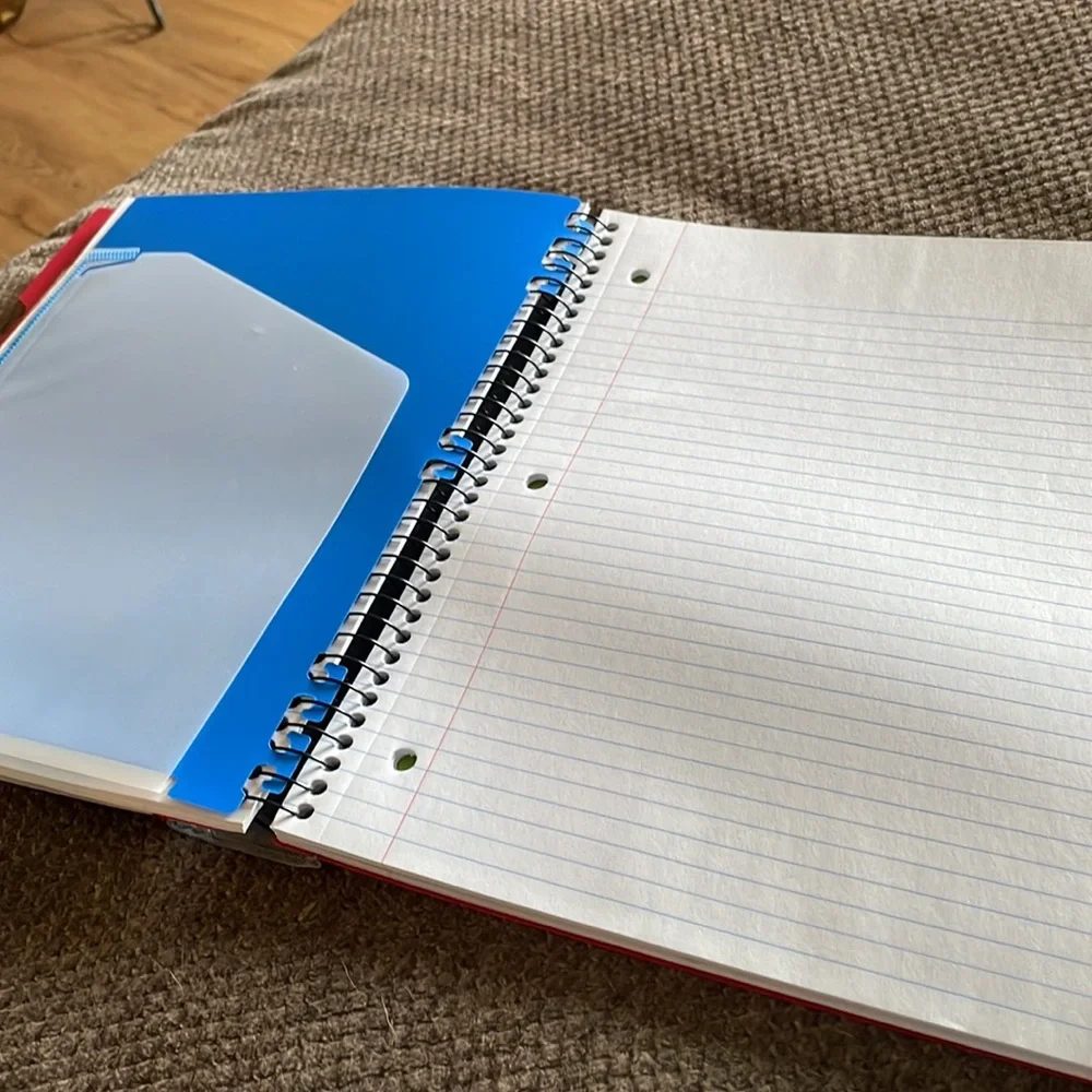 Mead, five star divider and paper and folders
